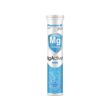 Igactive Magnesium Plus + B6 Με Γεύση Λεμόνι X 20 Effervescent Tabs