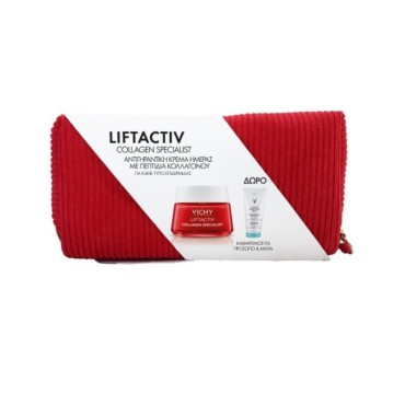 Vichy Promo Liftactiv Collagen Specialist Κρέμα Ημέρας 50ml & Δώρο Purete Thermale Γαλάκτωμα Καθαρισμού 3 in 1 100ml +Νεσεσερ