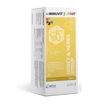 Leriva Immuvit Junior Honey & Herbs Syrup 150ml