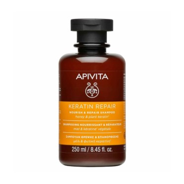 Apivita Keratin Repair Σαμπουάν Με Μέλι & Φυτική Κερατίνη 250ml
