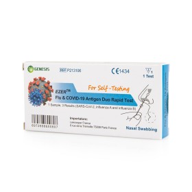 Genesis Ezer Sars-Cov-2 & Influenza A+B Antigen Combo Rapid 1 Test