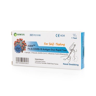 Genesis Ezer Sars-Cov-2 & Influenza A+B Antigen Combo Rapid 1 Test