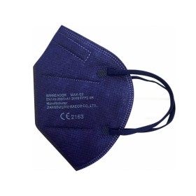 Μάσκα Προστασίας FFP2 Μπλε Σκούρο, Χωρίς Βαλβίδα, Πενταπλής Επίστρωσης, Μίας Χρήσης 1τεμ