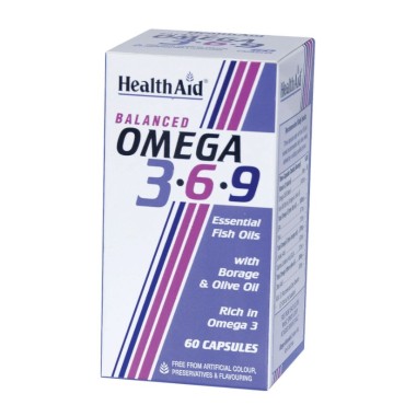 Health Aid Omega 3-6-9  1155 mg X 60Caps