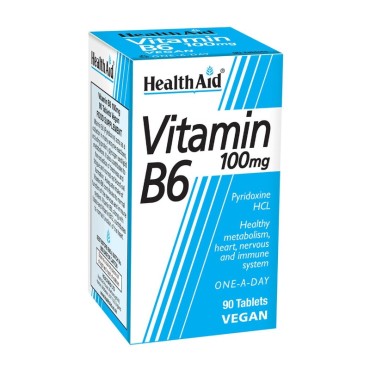 Health Aid Vitamin B6 100 mg  X 90 Tabs