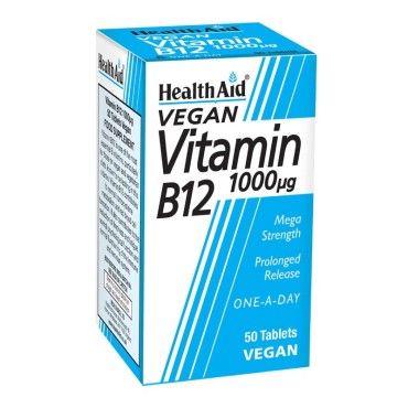 Health Aid Vitamin B12 1000mg X 50 Tabs