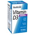 Health Aid Vitamin D3 1000 IU X 120 Tabs