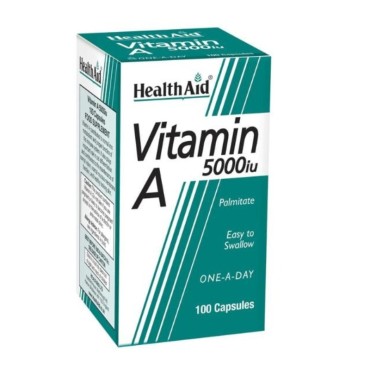 Health Aid Vitamin A 5000IU X 100 Caps