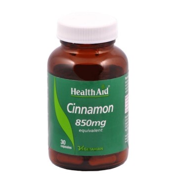 Health Aid Cinnamon 850mg (Κανέλα) X 30Caps