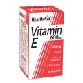 Health Aid Vitamin E 600 IU X 60 Caps