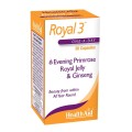 Health Aid Royal +3 (Royal Jelly + E.P.O. + Korean Ginseng) X 30 Caps