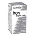 Health Aid Iron Bisglycinate Με Βιταμίνη C x 90 Tabs