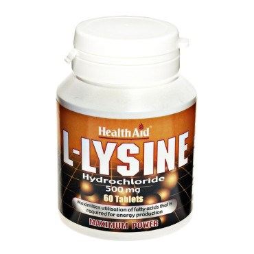 Health Aid L-Lysine 500mg x 60 Tabs