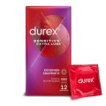 Durex Sensitive Extra Lube Λεπτά 12 Τμχ