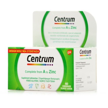Centrum Comlete A-Zinc x 60 Tabs