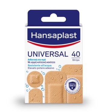 Hansaplast Universal X 40 Τεμάχια - 4 Διαφορετικά Μεγέθη