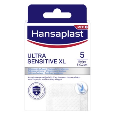 Hansaplast Ultra Sensitive XL 5x7,2cm 5τεμ