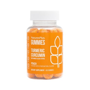 Nature's Plus Turmeric Curcumin Peach Flavour x 60 Gummies