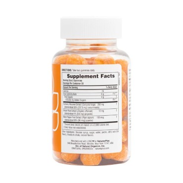 Nature's Plus Turmeric Curcumin Peach Flavour x 60 Gummies