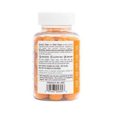 Nature's Plus Turmeric Curcumin Peach Flavour x 60 Gummies