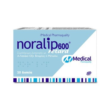 Medical Noralip 600 Retard X 20 Tabs