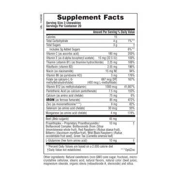 Nature's Plus Hema-Plex X 60 Chewebles Tablets