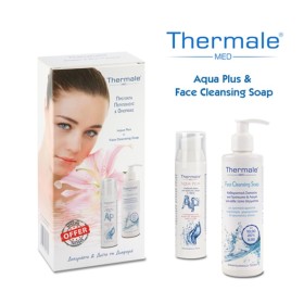 Thermale Med Aqua Plus Ενυδατική Κρέμα Προσώπου Και Λαιμού 75 ml + Δώρο Thermale Face Cleansing Soap 250 ml