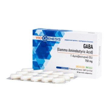 Viogenesis Gaba 750mg x 30 Vegan Caps