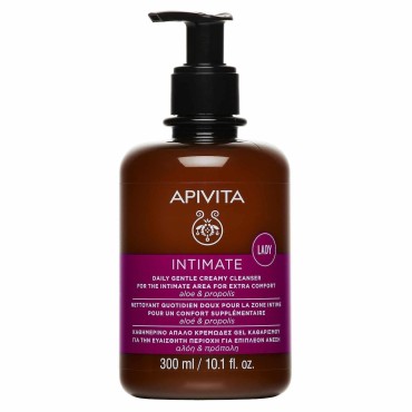 Apivita Intimate Lady Απαλό Κρεμώδες Gel Καθαρισμού για την Ευαίσθητη Περιοχή 300ml