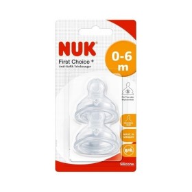 Nuk First Choice+ Θηλές Σιλικόνης No Colic 0-6m 2 Τμχ