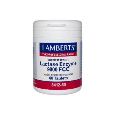 Lamberts Lactase Enzyme 9000 Fcc X 60 Tabs