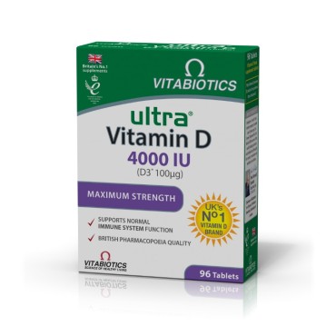Vitabiotics Ultra Vitamin D 4000iu X 96 Tabs
