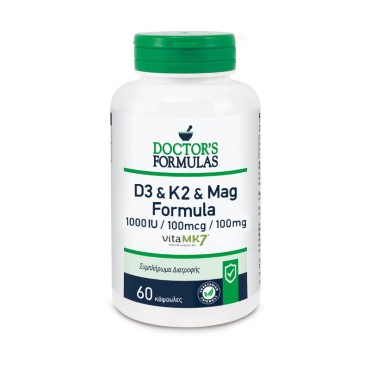 Doctor's Formulas D3 & K2 & Mag Formula 60 Caps