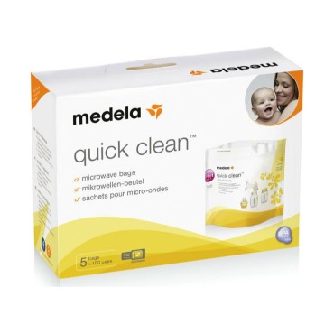 Medela Quick Clean Σακουλάκια Αποστείρωσης Πιπίλας Μικροκυμάτων x 5 τμχ