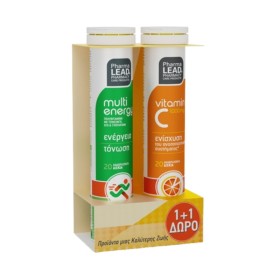 Pharmalead Multi Energy 20 Αναβράζοντα Δισκία & Δώρο Vitamin C 1000mg 20 Αναβράζοντα Δισκία