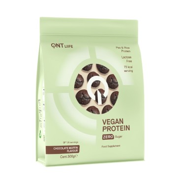 Qnt Vegan Protein Powder 500gr Chocolate Muffin