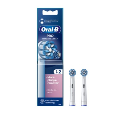 Oral-B Ανταλλακτικά Ηλεκτρικής Οδοντόβουρτσας Pro Sensitive Clean X 2 Τμχ