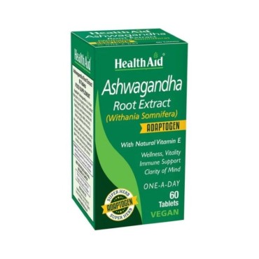 Health Aid Ashwagandha Root Extract x 60 Veg. Tabs