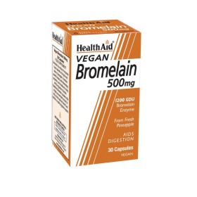 Health Aid Bromelain 500mg x 30 Vegan Caps