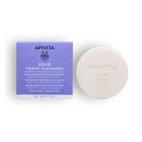 Apivita Solid Foamy Cleanser & Make-Up Remover Face & Eyes 80gr