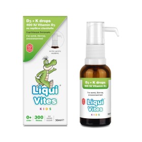 Liqui Vites Kids Vitamin D3 400iu & K Drops 30ml