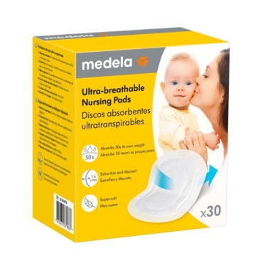 Medela Επιθέματα Στήθους Μίας Χρήσης x 30 Τμχ