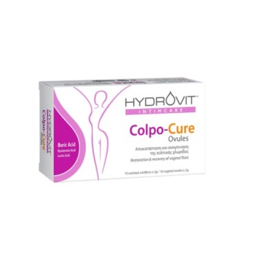 Hydrovit Intimcare Colpo-Cure Vaginal Ovules 10 Κολπικά Υπόθετα X 2gr