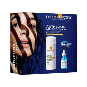 La Roche Posay Promo Anthelios Age Correct Photocorrection Daily Cream SPF50 50ml & Δώρο Hyalu B5 Serum 10ml
