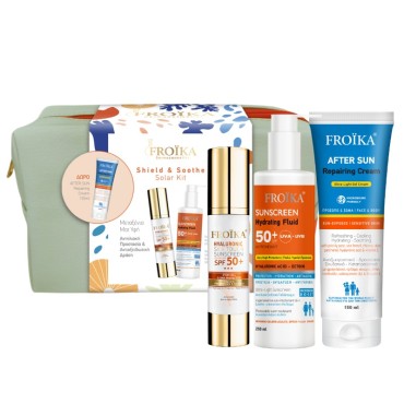 Froika Shield & Soothe Solar Kit Σετ Αντηλιακής Περιποίησης Σε Πρακτικό Νεσεσέρ