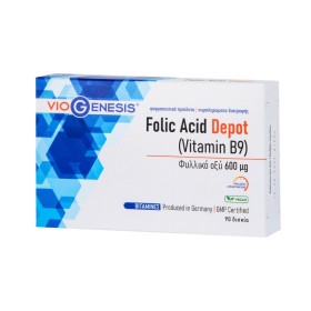 Viogenesis Folic Acid 600 μg Depot 90 Tabs