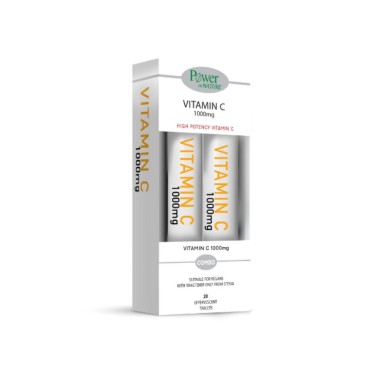 Power Health Vitamin C 1000mg 2 X 20 Αναβράζοντα Δισκία