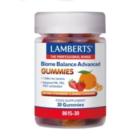 Lamberts Biome Balance Advanced 30 Gummies Με Φυσική Γεύση Πορτοκάλι Και Φράουλα