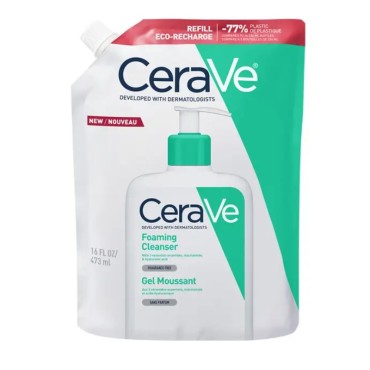 Cerave Foaming Cleanser Refill Καθαριστικό Gel Προσώπου & Σώματος 473ml