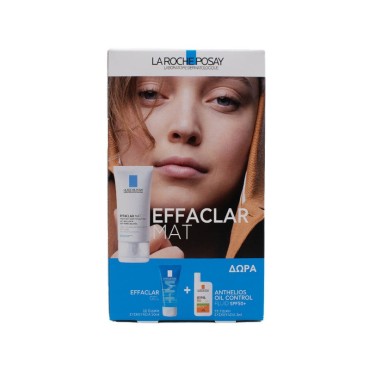 La Roche Posay Promo Effaclar Mat+ 40ml Δώρο Effaclar Gel 50ml & Anthelios Oil Correct Fluid Spf50+ 3ml